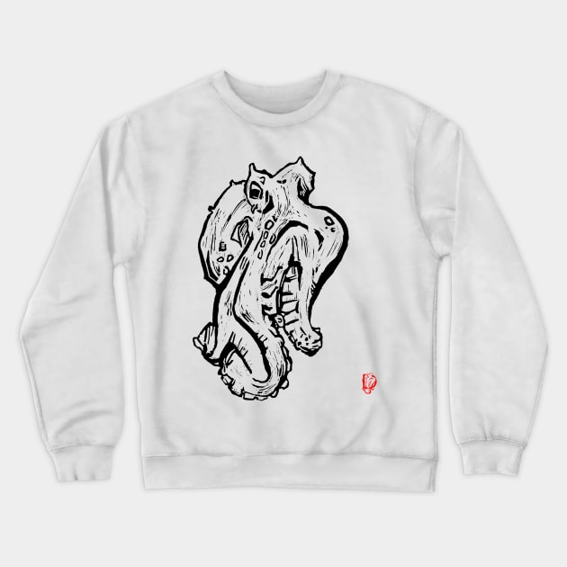 Printmaking Octopus Crewneck Sweatshirt by LordDanix